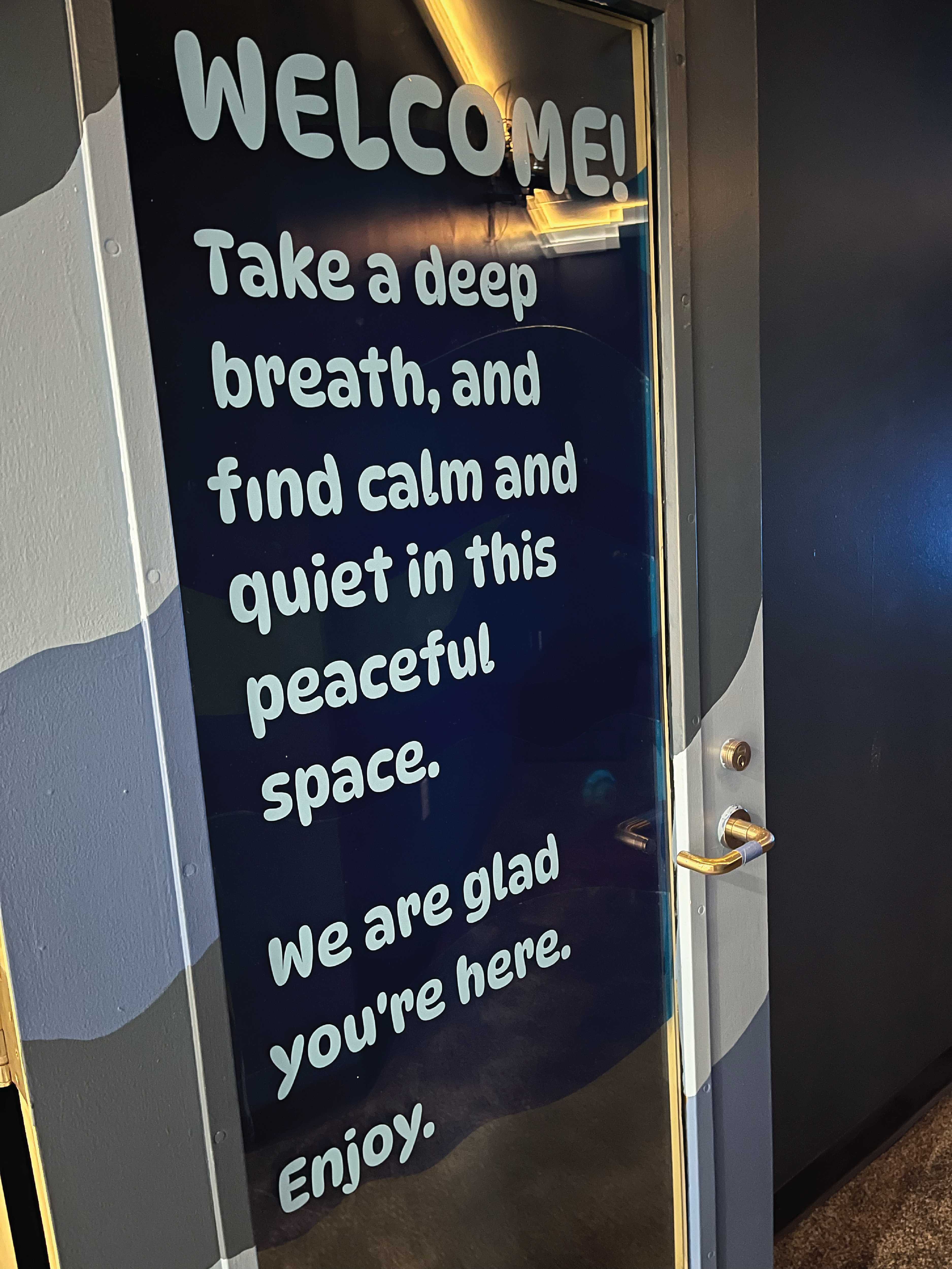 Calm Space Door